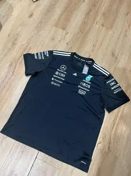 Mercedes AMG Petronas adidas F1 2025 Team Driver T-Shirt - Black