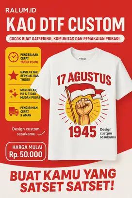 Cetak Kaos DTF Custom Mulai Hari Ini!