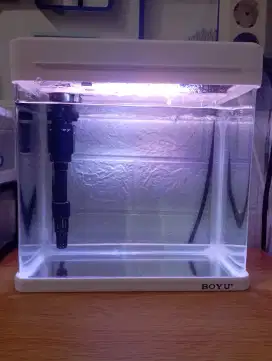 Aquarium mini boyu fullset no minus mulus 99%