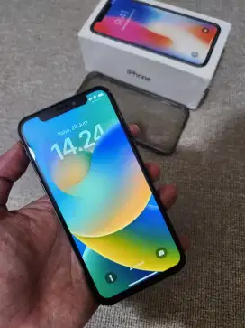 Iphone x bisa semua kartu 256gb fullset