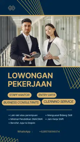 Di Butuhkan lowongan kerja secepatnya