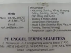 Lowongan kerja tukang las argon 3 phase bengkel bubut di Cengkareng