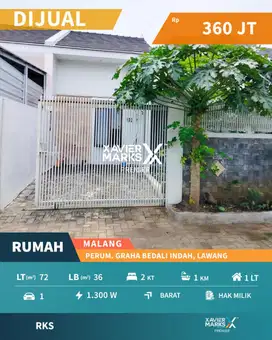 d082 Rumah Murah di Kawasan Lawang ,Malang