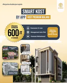 KOS PREMIUM 4  KAMAR KOTA MALANG DEPAN KAMPUS UMM