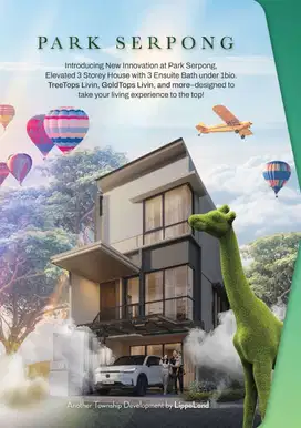 Rumah cantik under 1 M di Park Serpong 5 menit ke gading serpong