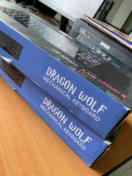 Keyboard Gaming Mechanical SADES Dragon Wolf TKL RGB Cherry Mx switch