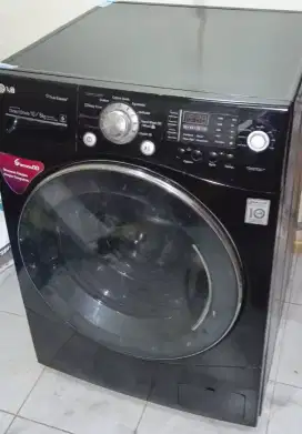Mesin Cuci Frontloading LG 10/6kg sdh dryer 100% kering,Like new,nego