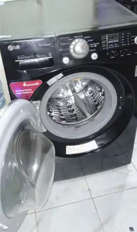 Mesin Cuci Frontloading LG 10/6kg sdh dryer 100% kering,Like new