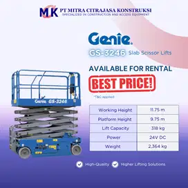 Sewa Genie GS-3246 Scissor Lift (Slab Scissor Lift)