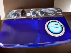 jual mesin cuci merk aqua 8,7kg mesin halus, body mulus, siap pakai