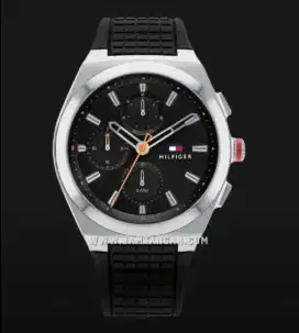 TOMMY HILFIGER Connor Black Rubber Strap