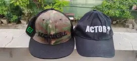 Topi Cap Actor US Singapore (Bonus Topi Snapback Rockwell)