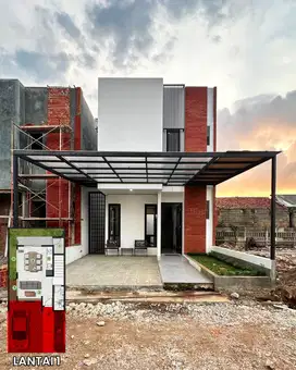 Rumah 2 Lantai Pondok Cabe Bonus Smart Door Lock & Canopy