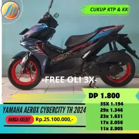 YAMAHA AEROX CYBERCITY TH 2024 FREE KIRIM SEJABODETABEK BERGARANSI