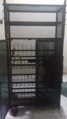 Jual rak pirang 2 pintu film kaca