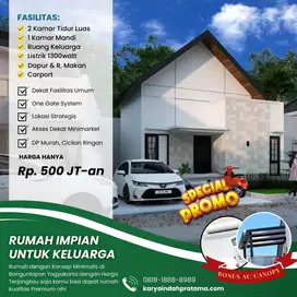 Rumah Murah Dekat RS Harjolukito 10 Mnit Ambarukmo Plaza di Berbah SHM