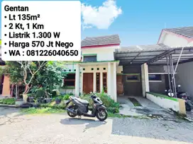 Jual Rumah Area Perum Cluster Gentan, Dekat Laweyan, Solo Baru