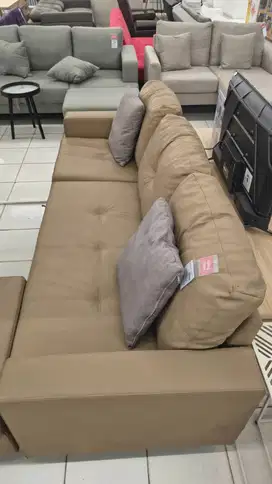 Sofa L warna khaki limited stock