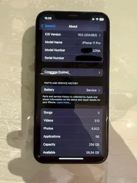 Iphone 11 Pro Black 256GB ex inter