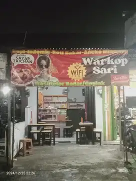 Take over warkop cuma 17jt tinggal dagang . Lengkap dengan isi