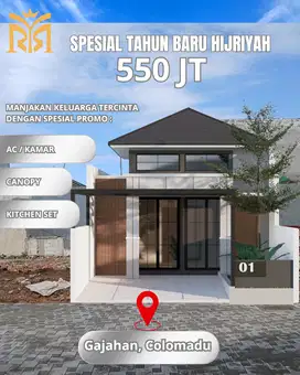 Rumah Baru Colomadu Spesial Promo Tahun Baru Hijriyah