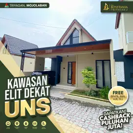 Rumah Satu Lantai, 580 Jutaan Dekat Pusat Kota Solo & Dekat UNS