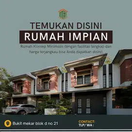 STRATEGIS! Rumah inden 2 lt type 65/72 Bonus kitchen set