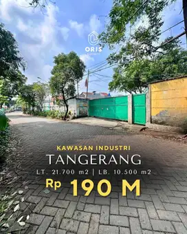For Sale Lahan & Pabrik Lokasi Dekat Ke Bandara, Izin Industri