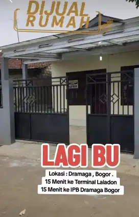DIJUAL RUMAH KAMPUNG MASUK MOBIL CIHERANG DRAMAGA BOGOR