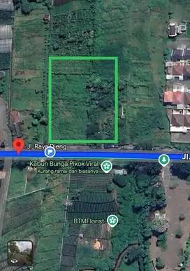 Tanah Siap bangun Strategis nol Jalan Raya Di kota Batu