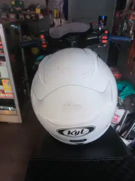 HELM KYT RC 7 FULL FACE PUTIH KACA BENING