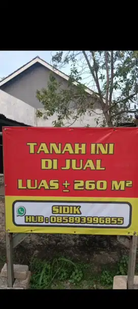 Dijual tanah milik pribadi lokasi didalam perumahan bebas banjir
