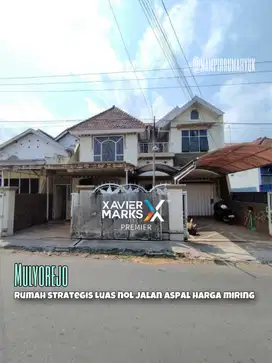 Rumah Luas Nol jalan aspal di Mulyorejo Sukun Malang