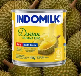 1 Pcs Indomilk rasa durian musang king kaleng 370 gram