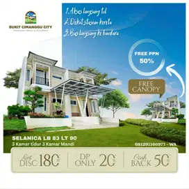 Rumah 2 Lantai bogor Dp cukup 20 Jt bukit cimanggu city
