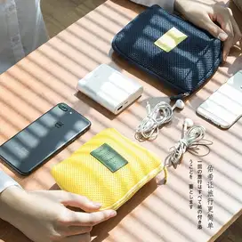Tas Pouch Organizer Bahan Mesh Untuk Travel