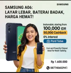 Samsung a06 | hp badak | cocok buat ibu ibu dan anak sekolah