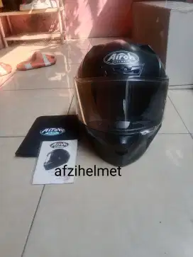 helm Airoh valor hitam dopp