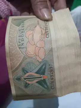 Uang kuno 1 rupiah tahun 1961 indonesia