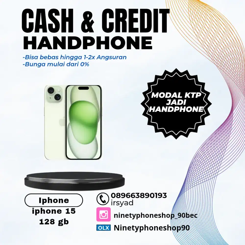 iPhone 15 128 gb ibox cash & credit