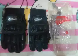 Sarung tangan motor pria size XL(baru)