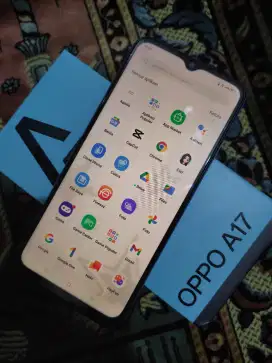 Bismillah Oppo A17 ram4/64 fulset warna biru laut