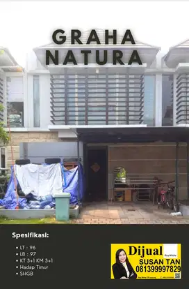 Dijual Rumah Cantik di Graha Natura Surabaya