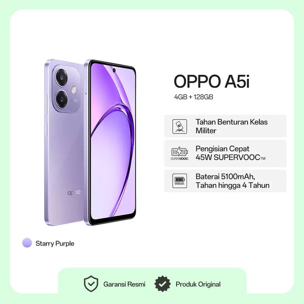 oppo a5i 4/128 purple