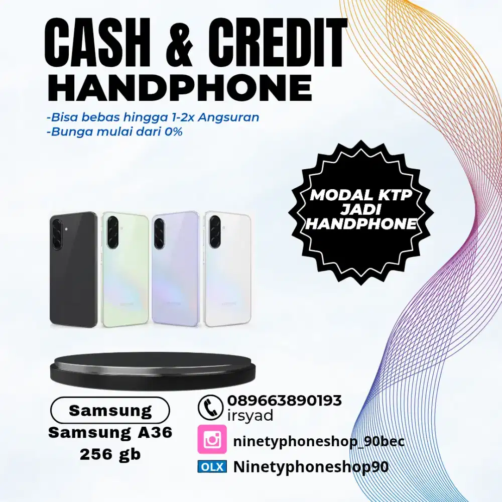 Samsung a36 8/256 gb Cash & Credit tanpa dp