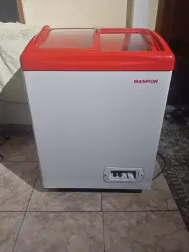 Jual freezer maspion kap 100 liter.mulua normal siap antar