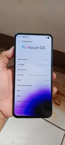 Vivo v19.  8/128. Mnus retak SMA neda Kya di fto camera blkang of