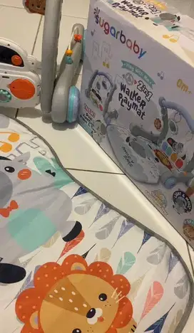 sugar baby 2in1 baby walker&playmat
