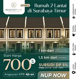 Rumah Regency One Easpoint lounching PHASE 2, 700 JTAN DEKAT ITS