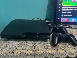 Dijual PS 3 slim 500 GB lengkap masih bagus 100%